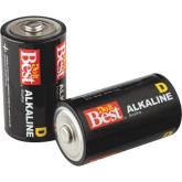 Battery D 2/pk Alkaline (12)
